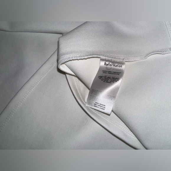 NWOT Reformation Mikol white Knit Stretch Midi Dress XS - Picture 4 of 6